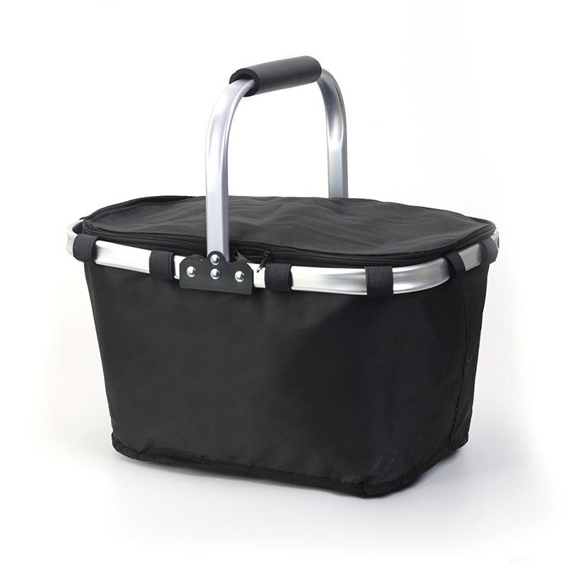 Large Insulated Picnic Basket with Foldable, Portable Design for Outdoor Use and Camping