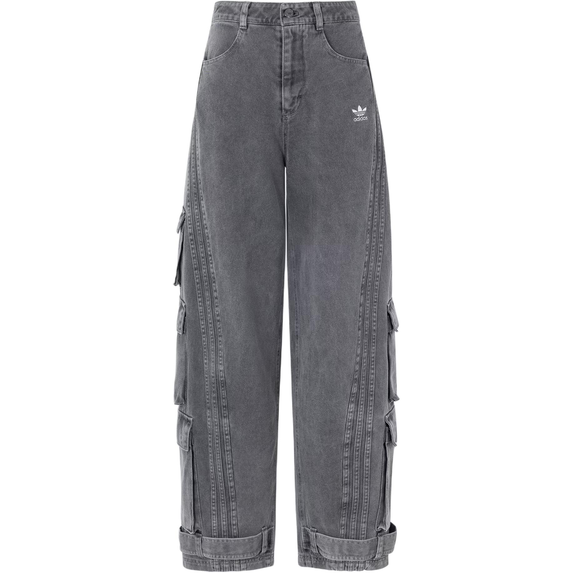 Adidas Originals WASHED Casual Pants Unisex Granite Gray KD4323 28