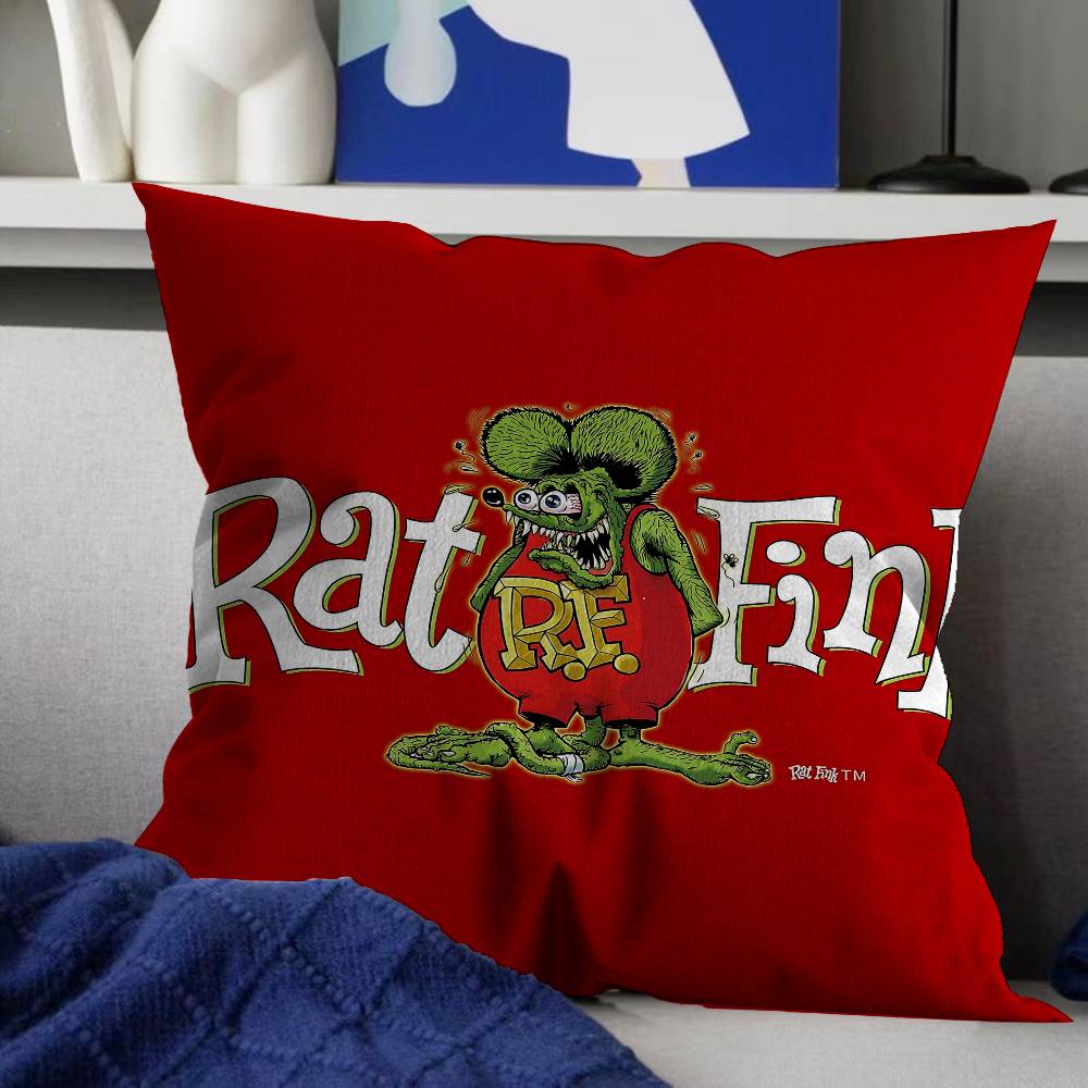 RRat Fink Pillow Cover for Bedroom Room and Living Room Sofa Decorative Cushion Cover
