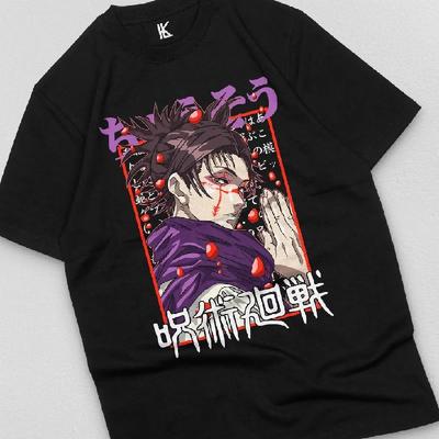 Camiseta de Choso Sangriento Manga Japonesa Jujutsu Kaisen Anime de Terror Regalo Camisa Negra
