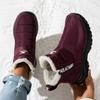 Women's Platform Snow Boots Winter Warm Waterproof Ankle Booties With Fur Lined Comfortable Walking Shoes Non-Slip Outdoor Short Boots for Women