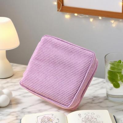 Corduroy Period Bag Makeup Multifunctional Gifts Reusable Mini Cosmetic Bags Pads Bags, for