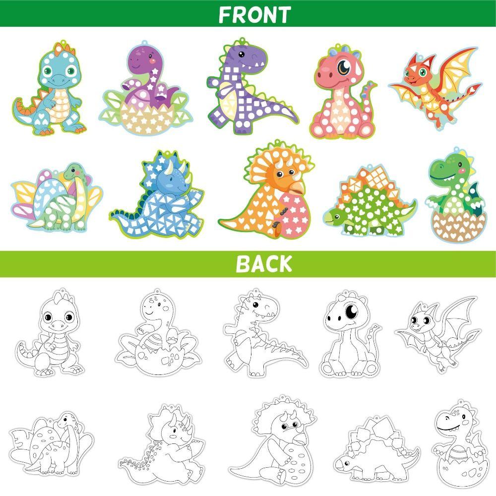 Halloween Christmas Children Art Craft Kit Dinosaur Animals Kids Art Set  Birthday Gift