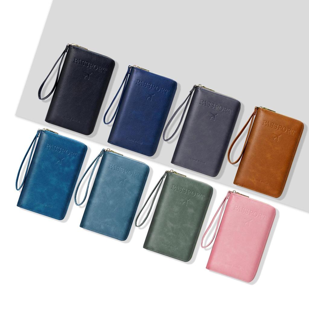 2025 RFID Zippered Travel Passport and Ticket Organizer Anti-theft Bag