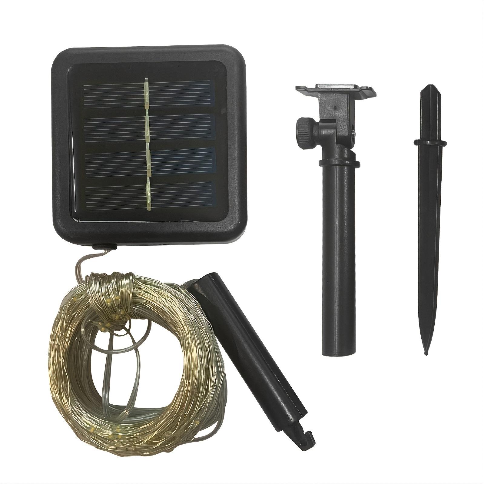 

1 шт. светодиодный солнечный свет-водопад, сказочный свет-венок, 8 режимов освещения, для двора, сада, балкона, деревьев, заборов, украшение для вечеринки 10root 118inch теплый белый