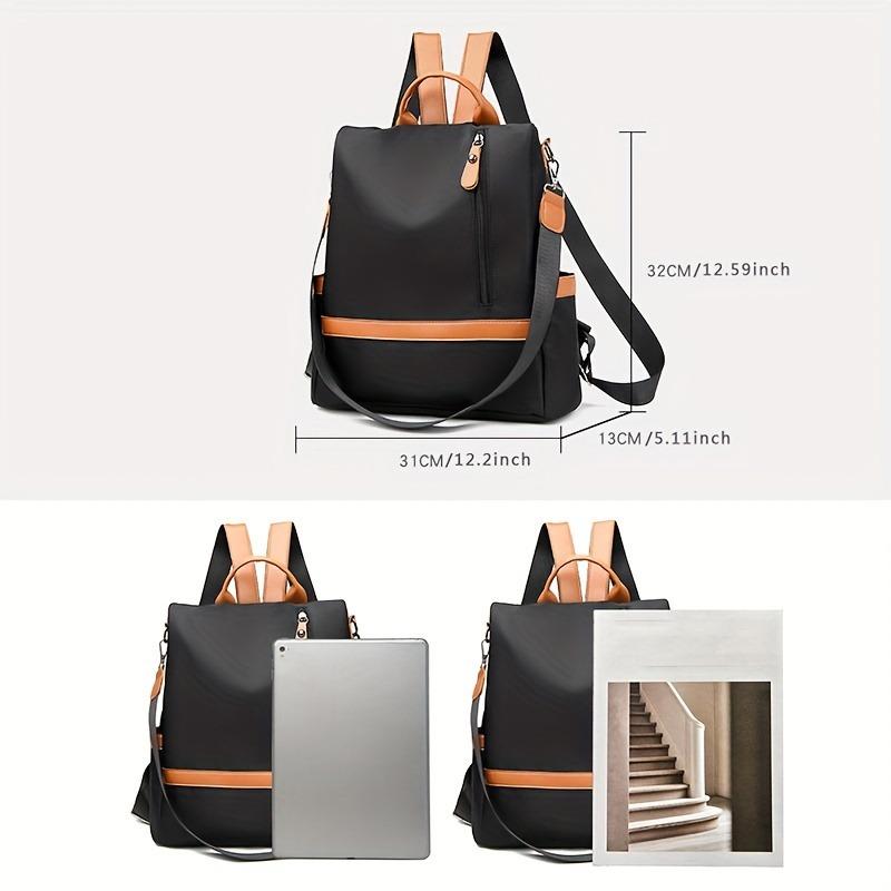 Fashion Anti-Theft Backpack, Preppy College School Daypack, Women's Casual Travel Commute Knapsack