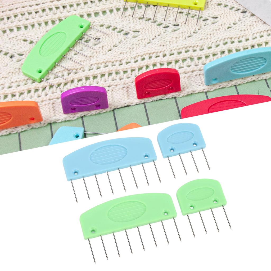 Knit Blocking Combs Non Slip Grip 2 Sizes Dense and Even Glossy Finish Needlework Knit Block Pins for Home or Studio Use