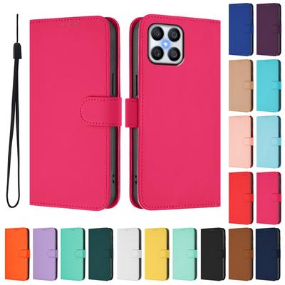 Pouzdro HonorX6 Pro Honor X6 Peněženkové Kožené Vyklápěcí Pouzdro honorX6 Ochranný Vzor Slot na Karty Knížkové Pouzdro Jednobarevné Liči Fundas