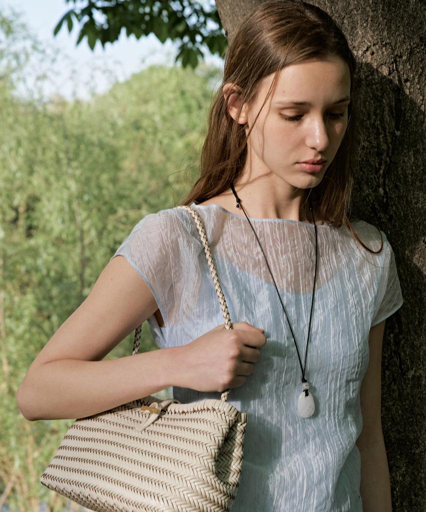 Lememe Sac Petit Tissage Ivory