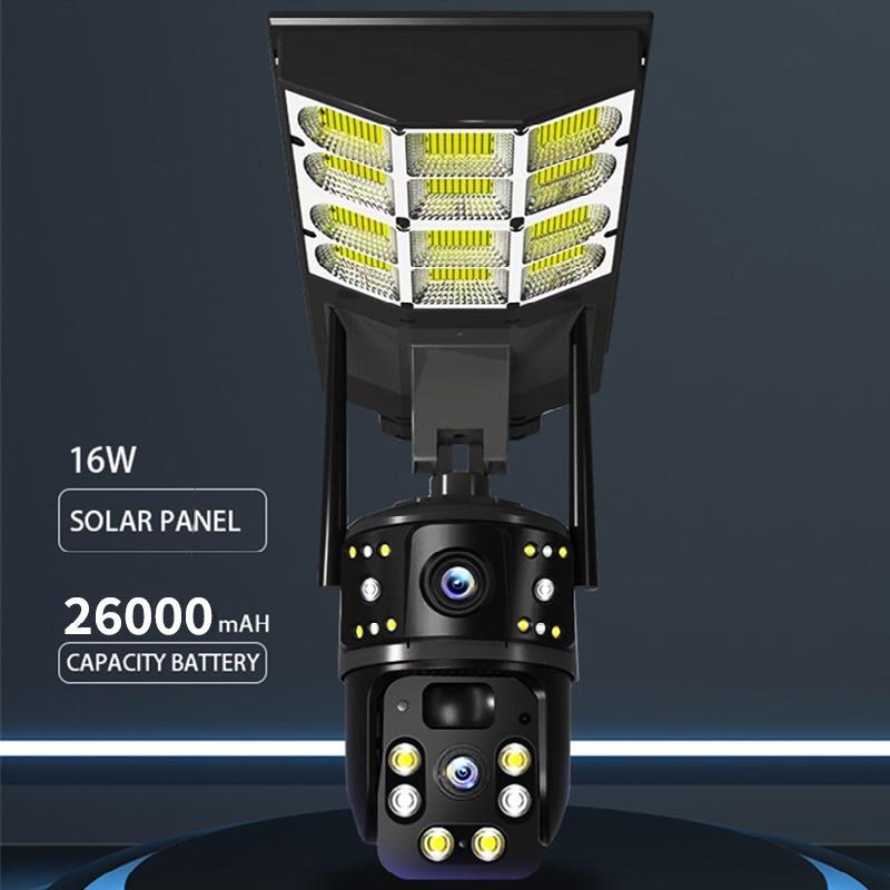 2-in-1 Multi-Functional Solar Light, Works As Street Lamp and Security Camera with Automatic Solar Charging