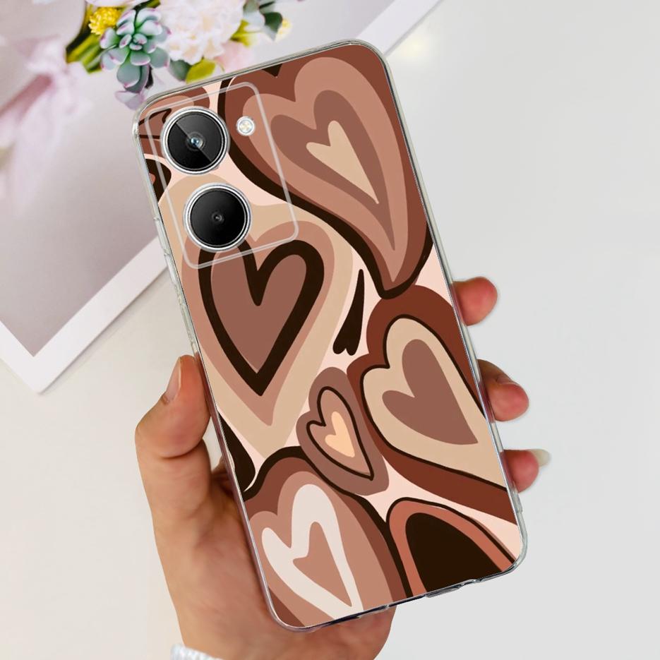 For Realme 10 4G Case Colorful Painted Cover Soft Silicone Phone Case For Realme 10 Pro Plus Realme10 Pro+ Back Cover Coque Capa