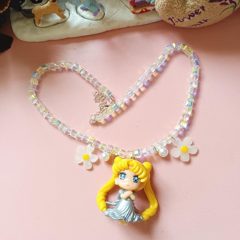 

Милое мультяшное ожерелье-чокер из бусин «Сейлор Мун» для девочек