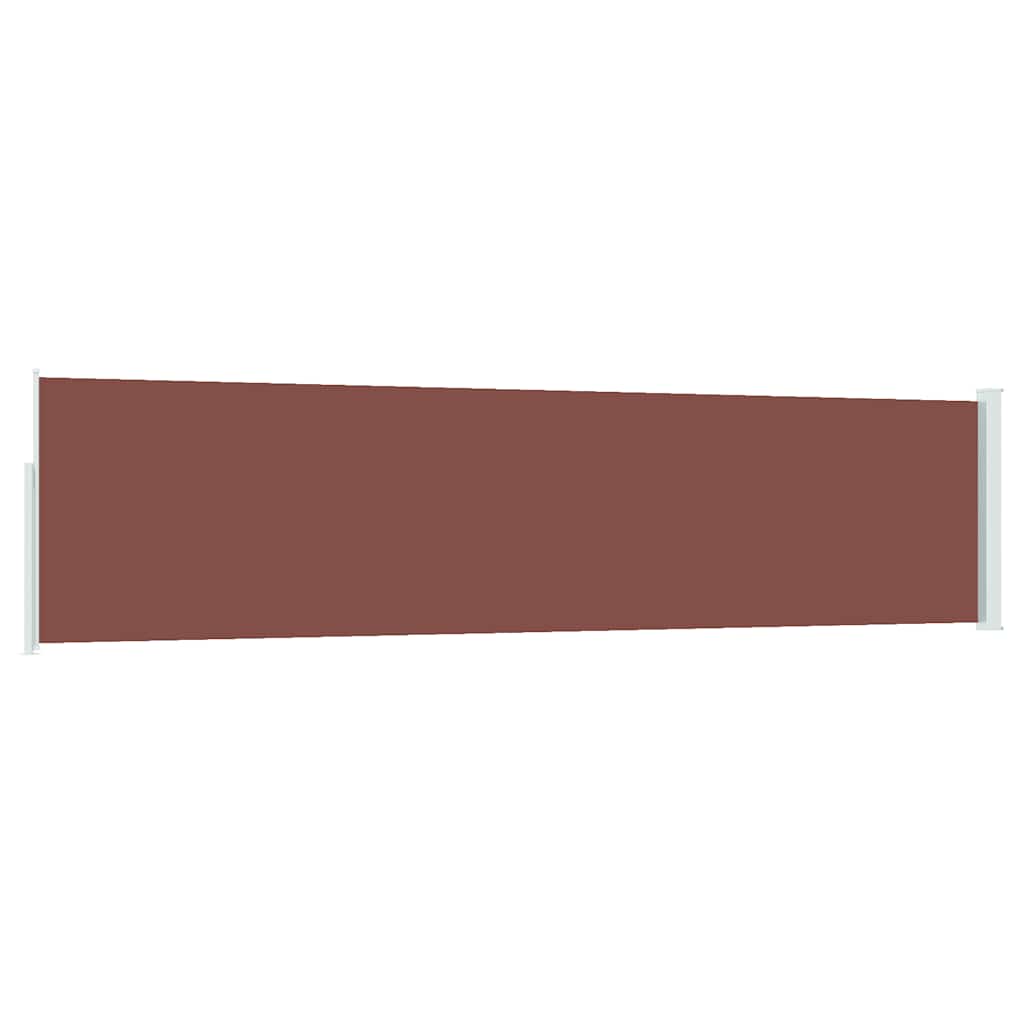 Retractable Side Awning 120*500 cm Brown