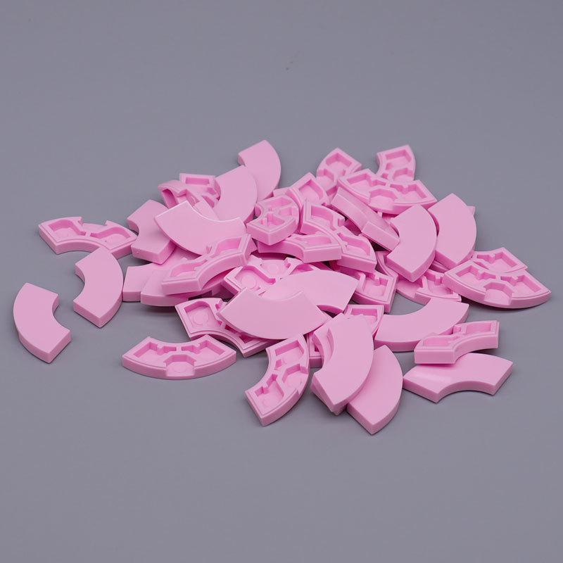 Curved Light Panel Building Blocks with Particle-Filled Ball - 100g, Compatible with 27925 Parts