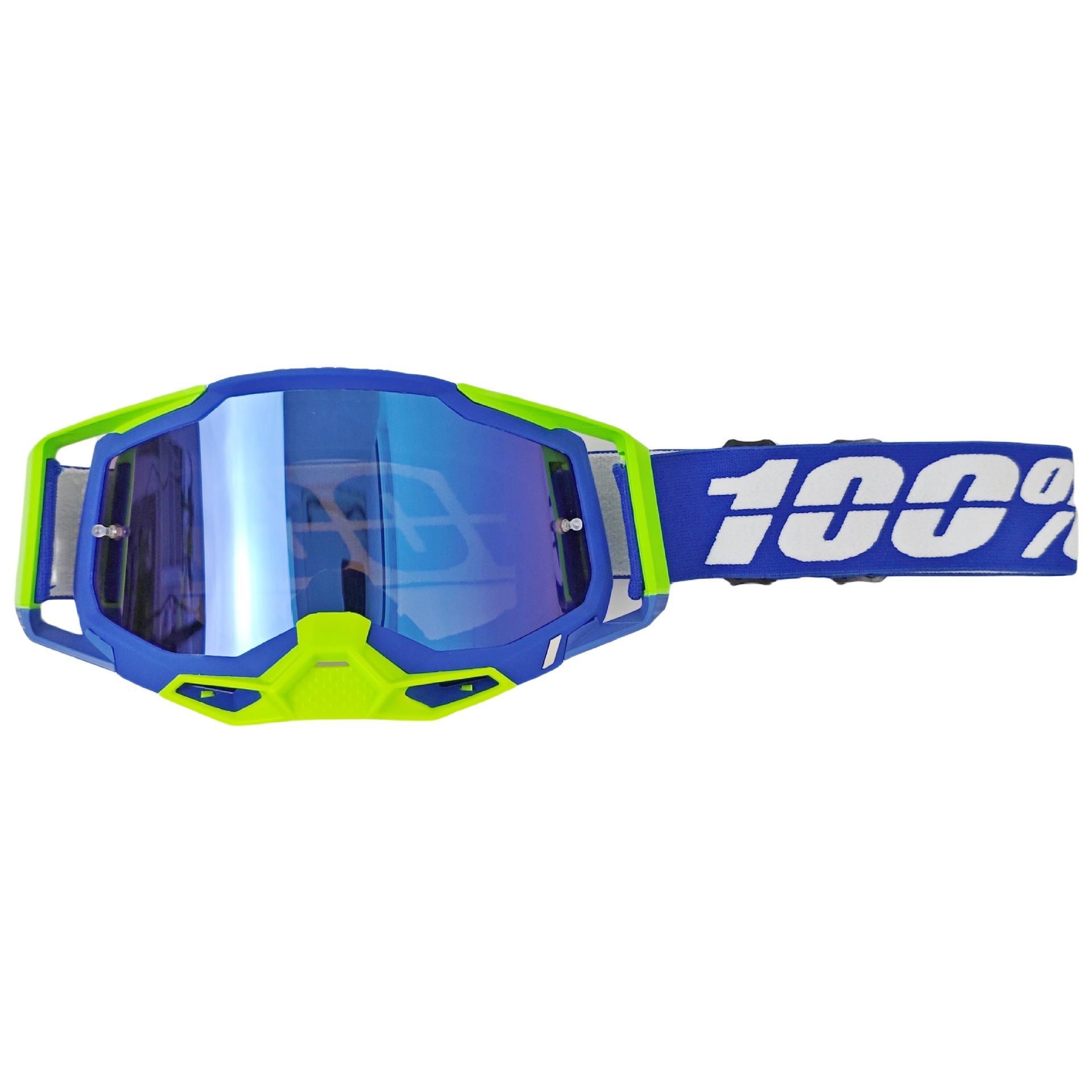 100%Motorcycle goggles, riding glasses, helmet goggles, windproof goggles, riding goggles, windproof and sandproof 2D1