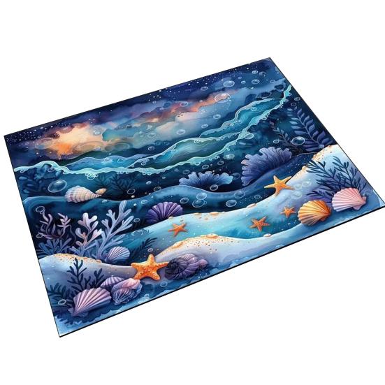 Golvmatta Halkfri Badrumsmatta med Grov Yta Gummiprickar på Baksidan Mjuk Beröring Diatomitlera Snabbtorkande Dräneringshål Badrumsmatta