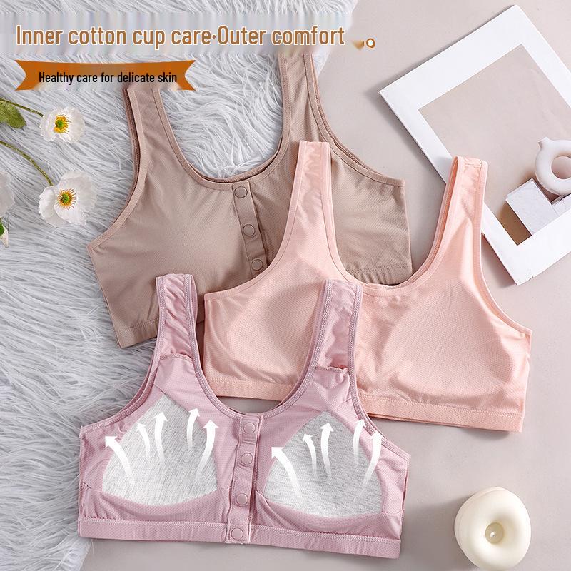 Plus Size Front Closure Modal Bra for Middle-Aged and Elderly Women