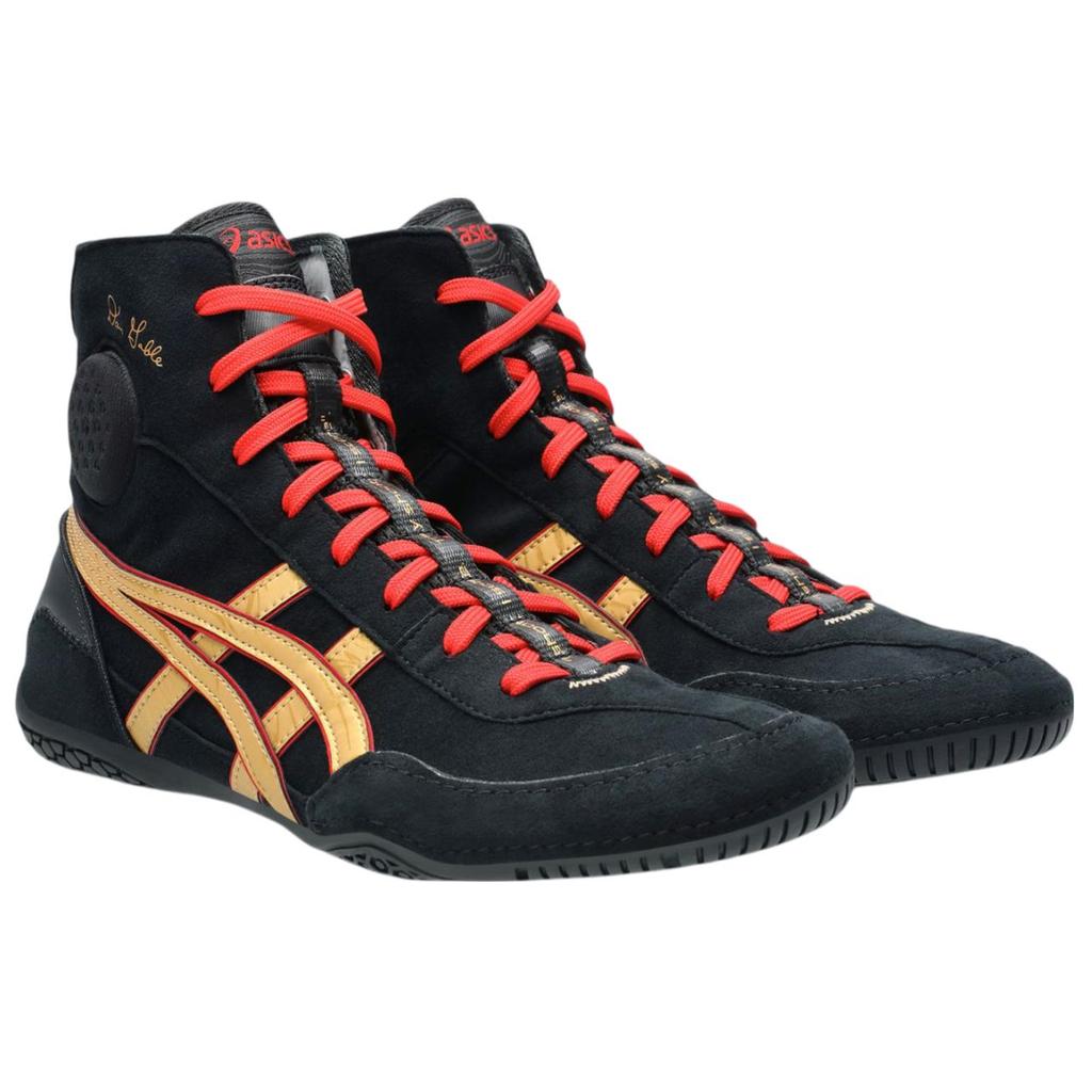 Nové tréninkové boty Asics s vysokým svrškem Unisex Černá Zlatá 1081A052-002