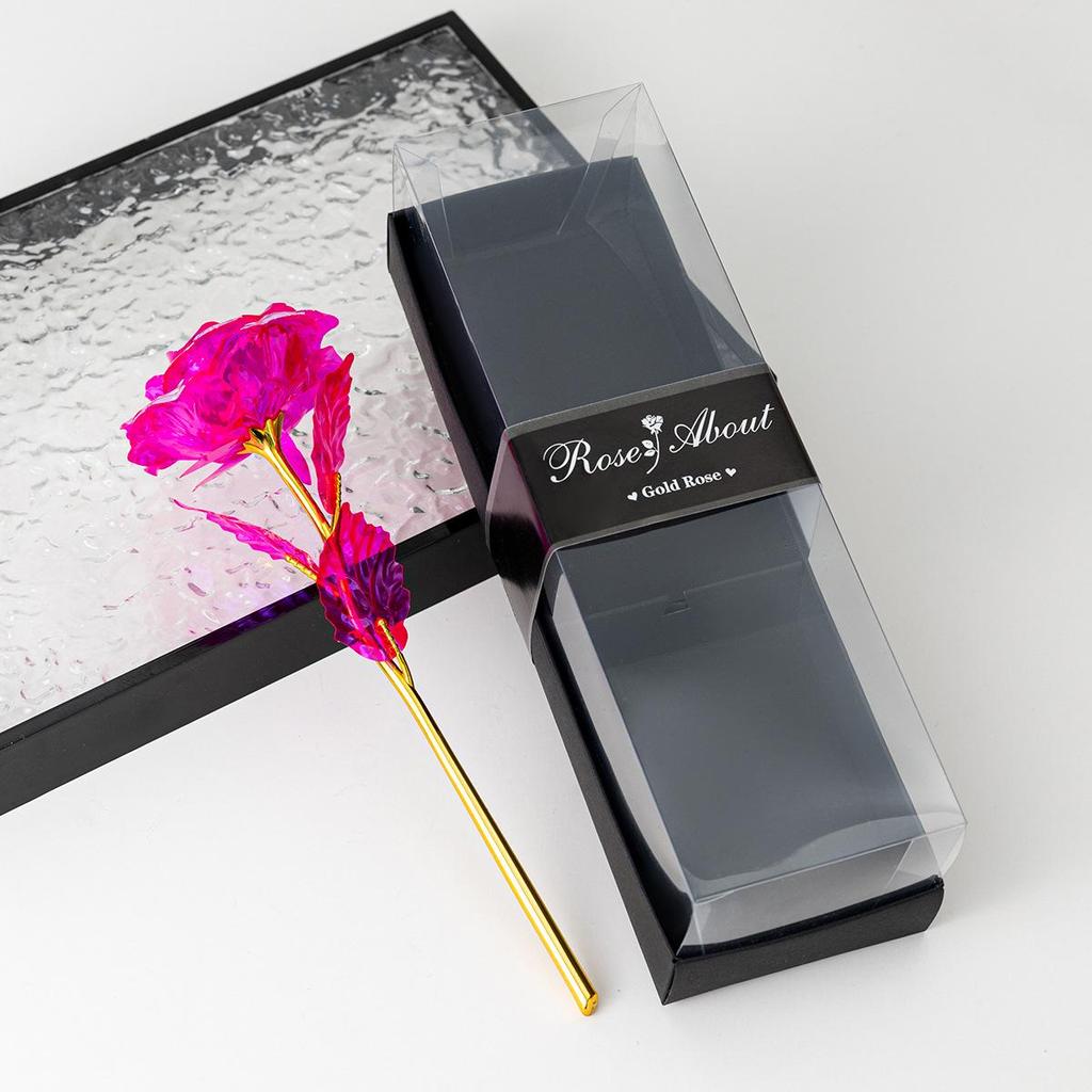 Gold Foil Rose Flower Gift – Perfect for Birthdays & Valentine's Day