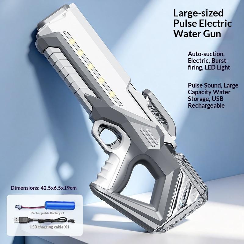 Automatic Absorption High-Pressure Water Gun Electric Generator Motor Watergun Outdoor Beach Toy Summer Kids Water Battle Game