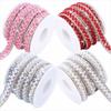 3 Yards Colorful Self Adhesive Crystal Strip Flexible DIY Decoration Rhinestone Strip Shiny 3mm/6mm Apparel Accessory