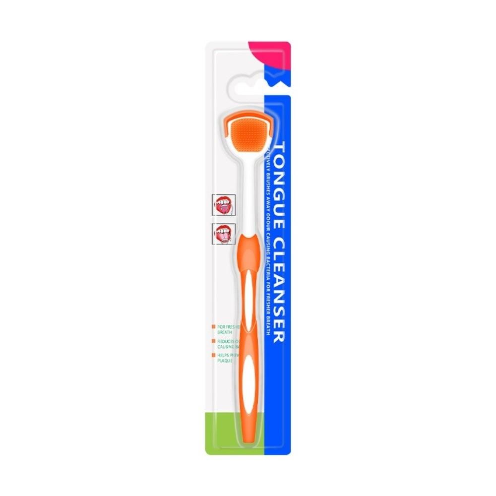 Plastic Tongue Brush Cleaner Travel Oral Care Tool Freshen Breath Tongue Scraper Breath Freshening