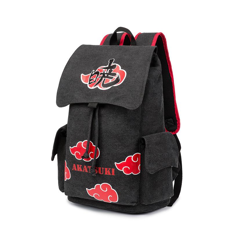 Classic Anime Naruto Backpack Men Women Big Capacity Fashion Student Back Packs Travel Outdoor Waterproof Packs Large Back Bags 31x15x38cm