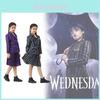 Wednesday Addams Familie Cosplay Kostüm Mit Polyesterstoff Für Halloween Und Rollenspiel