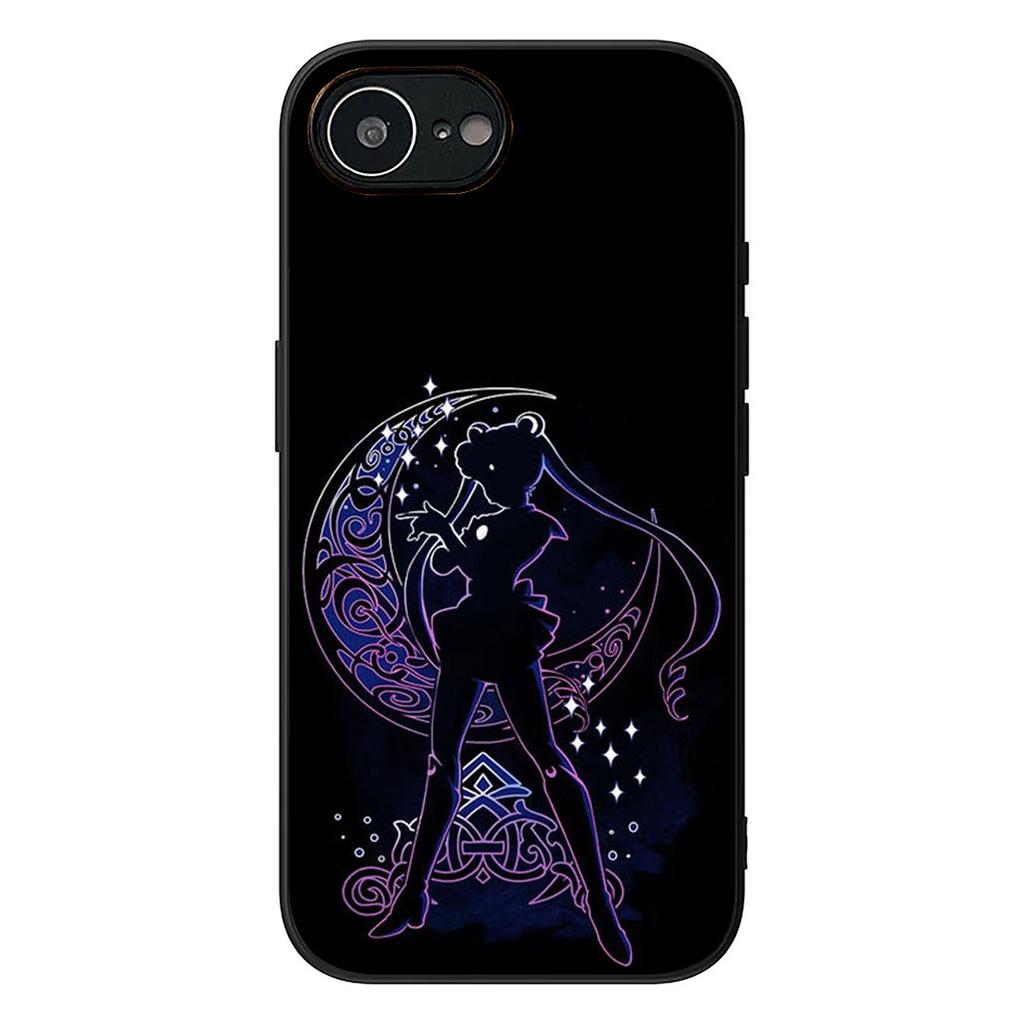 S-Sailors Anime Girl Moon Protective Cover for Apple iPhone 16 17 Air 14 15 Pro Max Plus 16+ 16E 14+ ProMax Phone Case