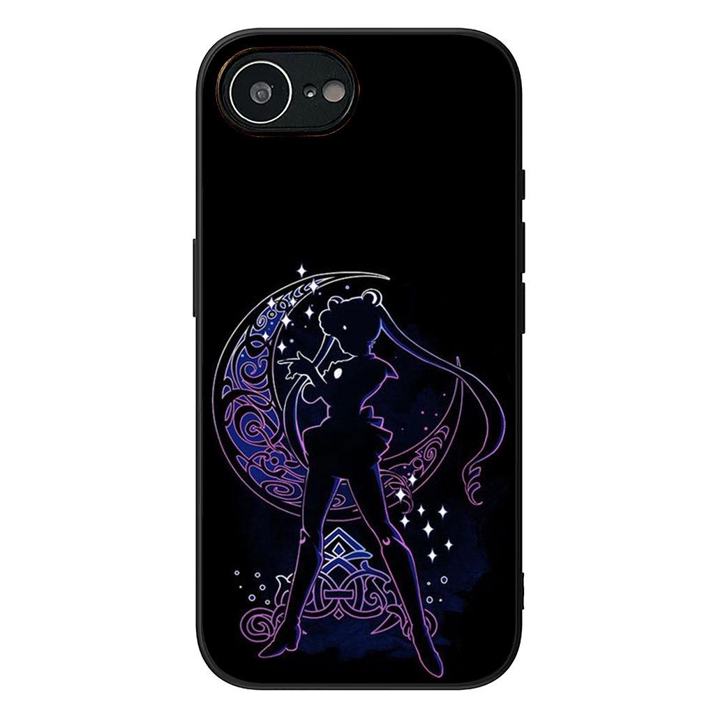 

S-Sailors Anime Girl Moon Protective Cover for Apple iPhone 12 13 Mini XS 11 Pro Max 7 8 Plus XR SE 2022 SE3 + 8+ Phone Case iPhone 13 Mini