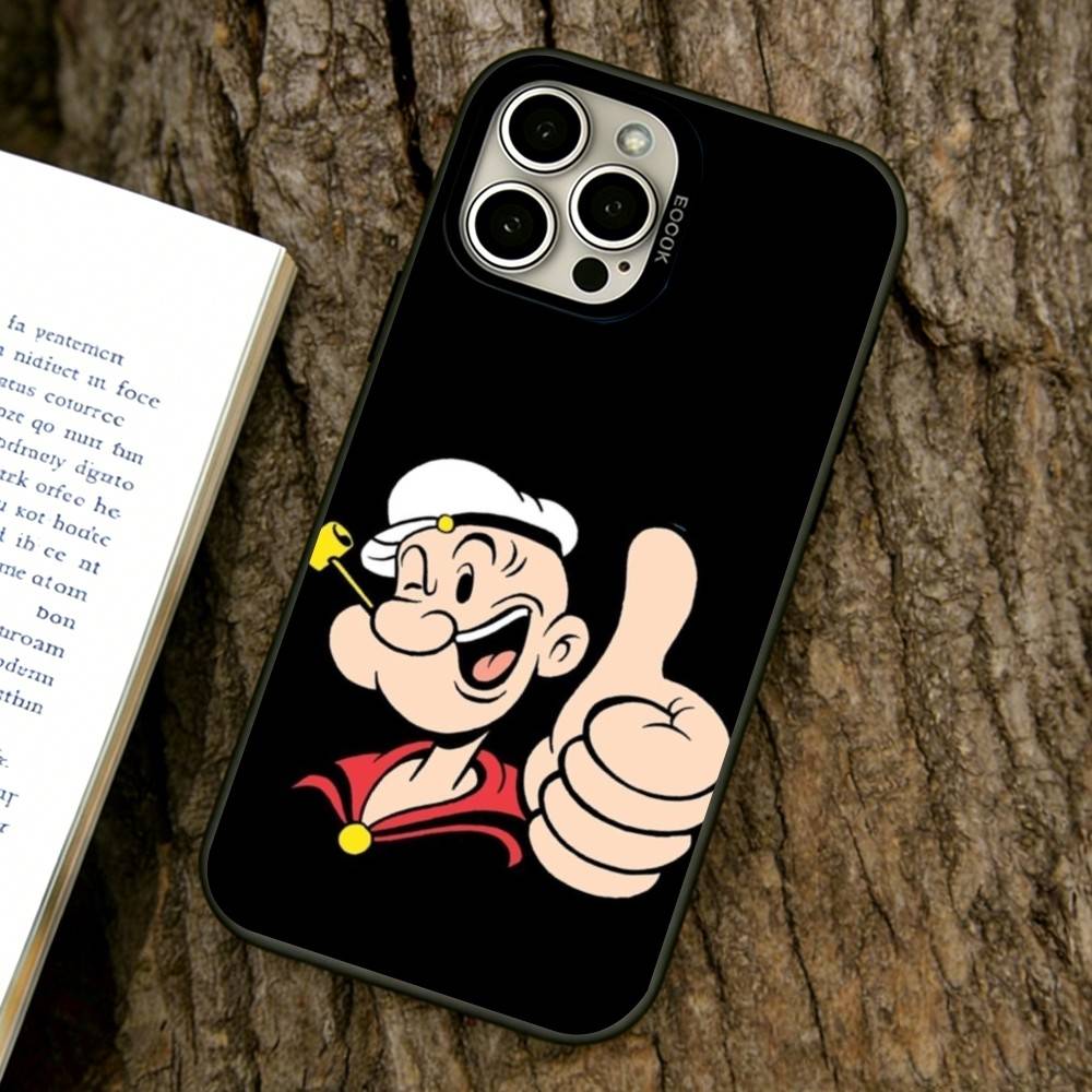 Cartoon Sailor Phone Case For iPhone 17,16,15,14,13,12,11 Plus,Pro Max,XS,Colored Silver Plated Inside Cover