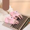 Electric Gloves Quick Heating Winter Warm Heated Gloves Adjustable Electric Heated Gloves Portable Smart Fingerless Gloves For