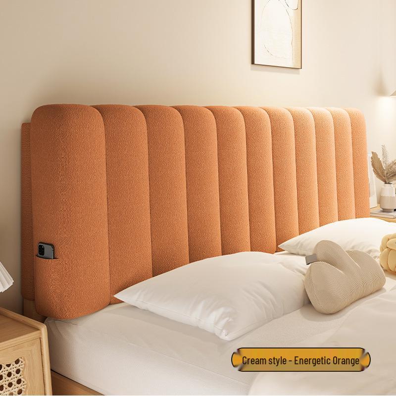 Pernă de tăblie crem stil tatami din lână teddy de înaltă calitate - Pernă de spătar lavabilă și moale