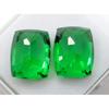 21 Ct Natural Tourmaline Green Cushion Shape Certifeid Loose Gemstones Pair