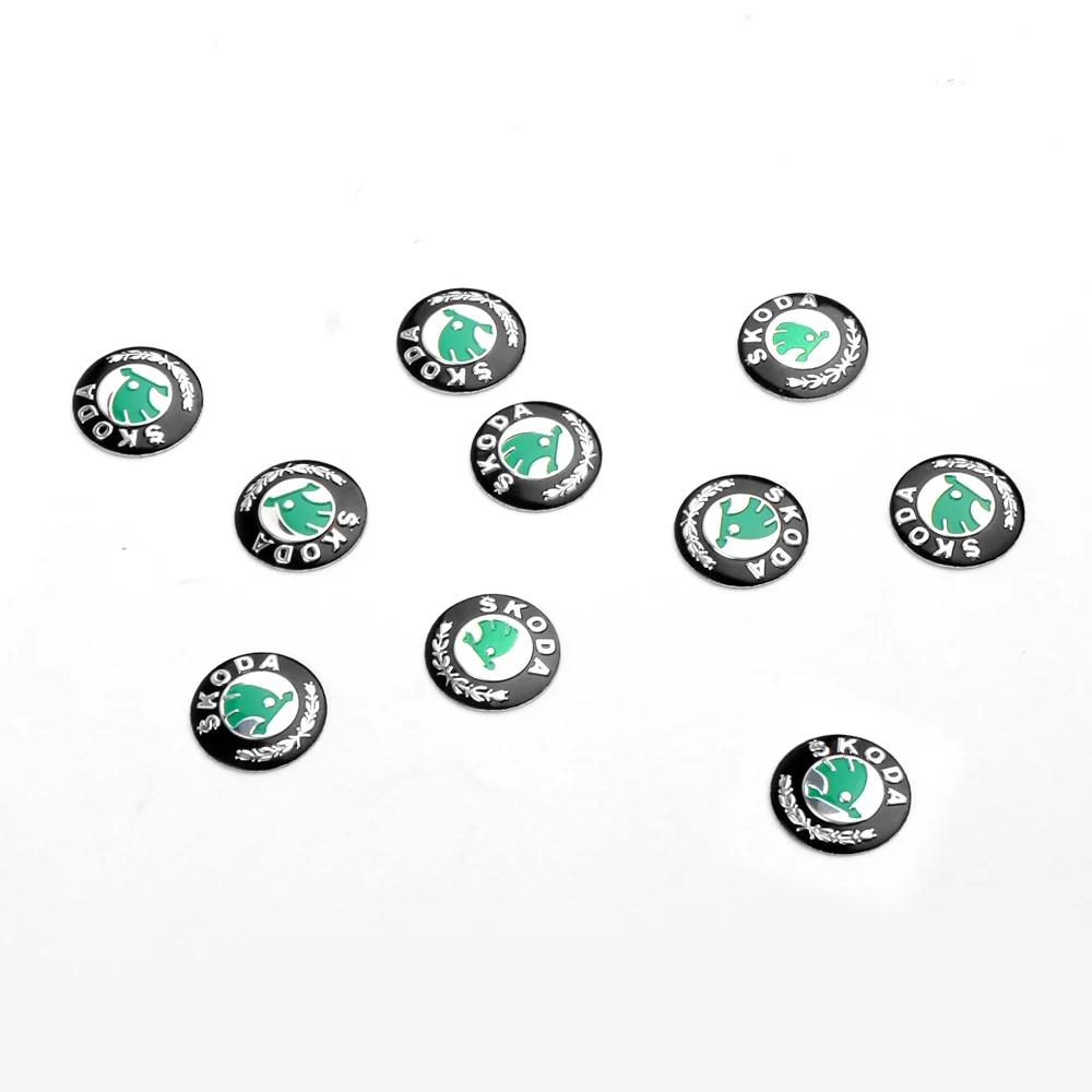 

Car Sticker 2025 Hot 10pcs/set 14MM Metal Car Remote Key Logo Sticker For Skoda Octavia 3 2 A5 A7 A2 Superb 3 Fabia 2 Karoq Rapi