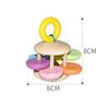 Infant Soothing Wooden Rattle Toy Set: Hand-Shaking Bell, Cage, and Baby Grip Car