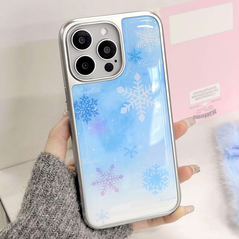 Zhitai Electroplated Silver Edge Drip Glue Case for iPhone 14 Pro/15/13 Pro Max & Huawei P70
