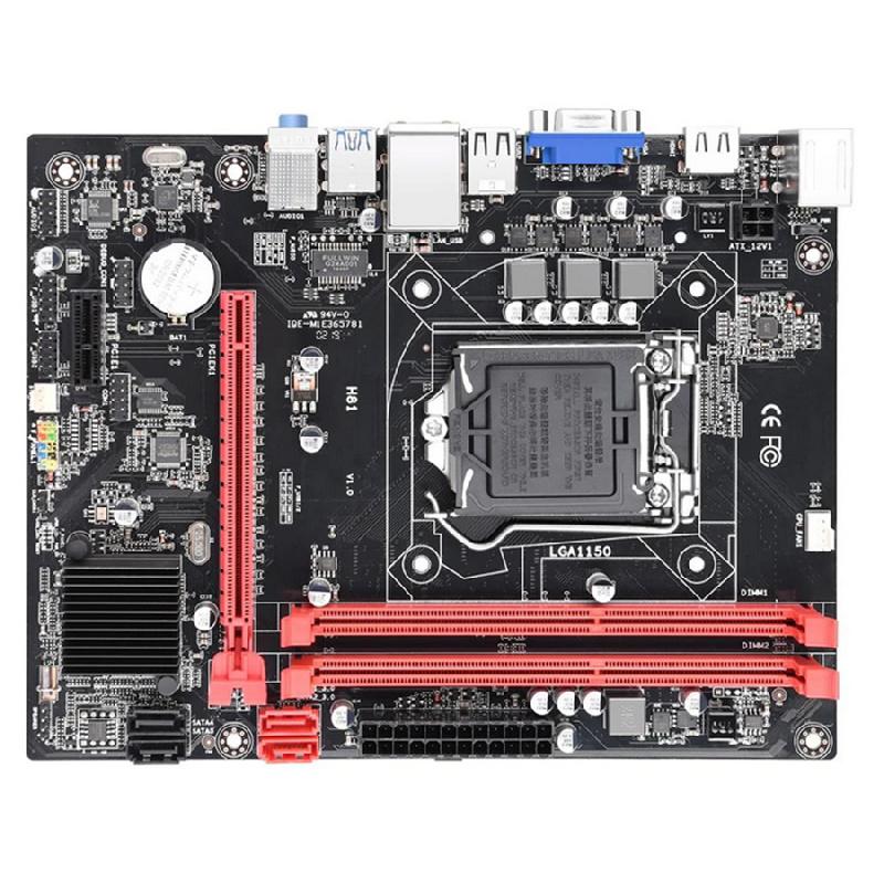 H81 Motherboard with M.2 NVME SSD, LGA 1150, Ddr3, Sata 3.0/usb 3.0/VGA/hdmi Connector