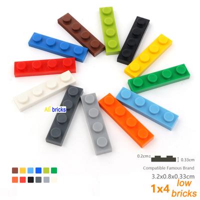 30pcs/lot DIY Blocks Building Bricks Thin 1X4 Educational Assemblage Construction Toys for Children Size Compatible With 3710