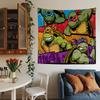 N-Ninja Turtles Cartoon Anime Cartoon Tapestry Art Science Fiction Room Home Decor Wall Hanging Home Decor
