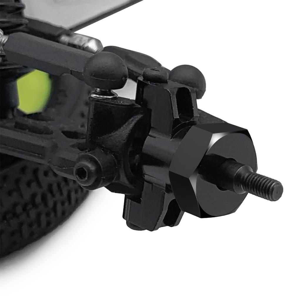 TRZX Aluminum 12mm Combiner Wheel Hub Hex Adapter Accessories for 1/16 Mini-B Buggy RC Car