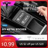 Car Sticker 2025 New Tesla 3D Metal Car Emblem Logo Decorative Stickers Badge Decal Interior Styling For Tesla Model 3 Model X M