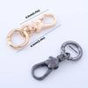 2pcs Metal Folwer Keychain Key Clips Key Ring Key Chain Rings Keyring for Home Car Key Organizer
