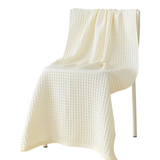 Absorbent Spa Towels for Home Cotton Waffle Bath Towel, Large Quick Dry Shower Towel Hotel Adults, Soft Thickened Skin Friendly Bathroom Travel,
