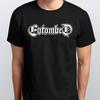 ENTOMBED T-SHIRT dydžiai S M L XL XXL spalvos Juoda, Balta