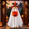 Yousheng Halloween Ghost Goose Costume, Wizard Hat, Ghost Cape, Pumpkin Candy Bag, Outdoor Yard Decoration for Goose Statue or Garden