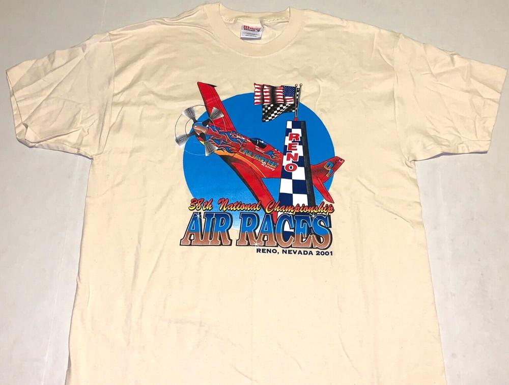 

Rare Vintage 2001 National Championship Air Races Reno Nevada T-Shirt New! LARGE Unisex T-Shirt XXXXL