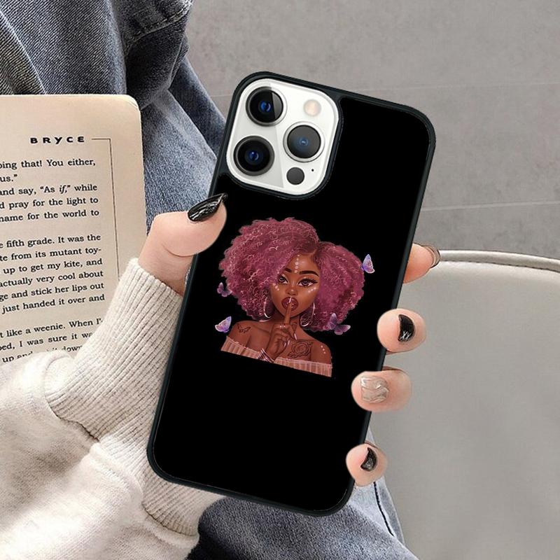Black Girl Magic Phone Case for iPhone 17 Air 16 16e 15 Plus for Apple 13 11 12 14 Pro Max Cover coque Shell