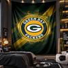Wall Hanging Tapestry Green Bay Packers Print Cloth for Living Room Bedroom Home Decor