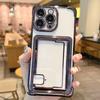 New Electroplated Card Insert Phone Case for iPhone 11/12/13/14/15